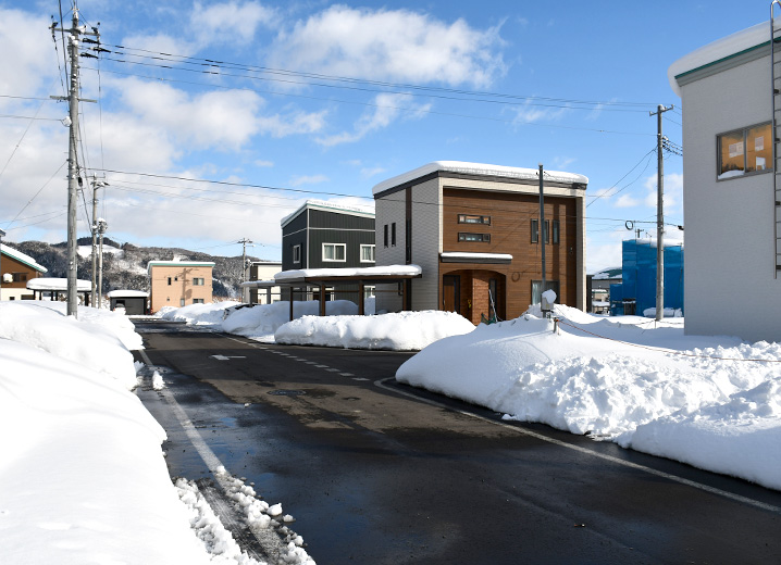 エコタウンの融雪