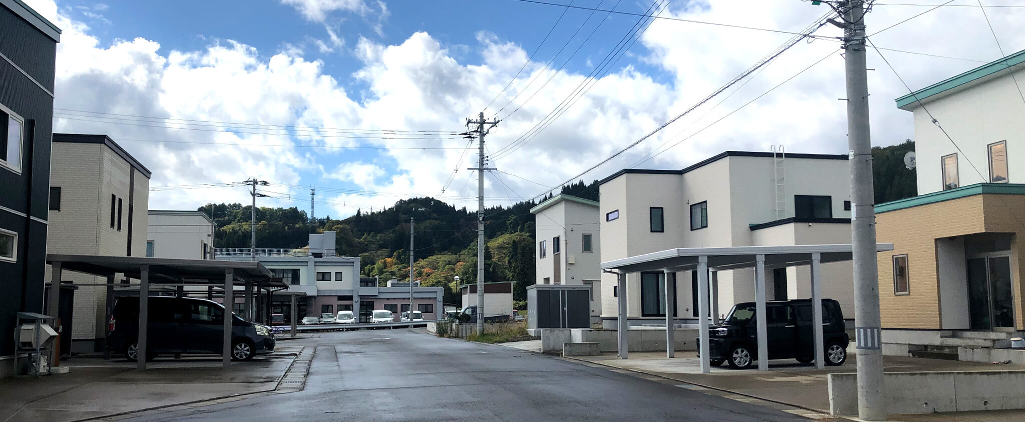 西目屋村エコタウンの風景