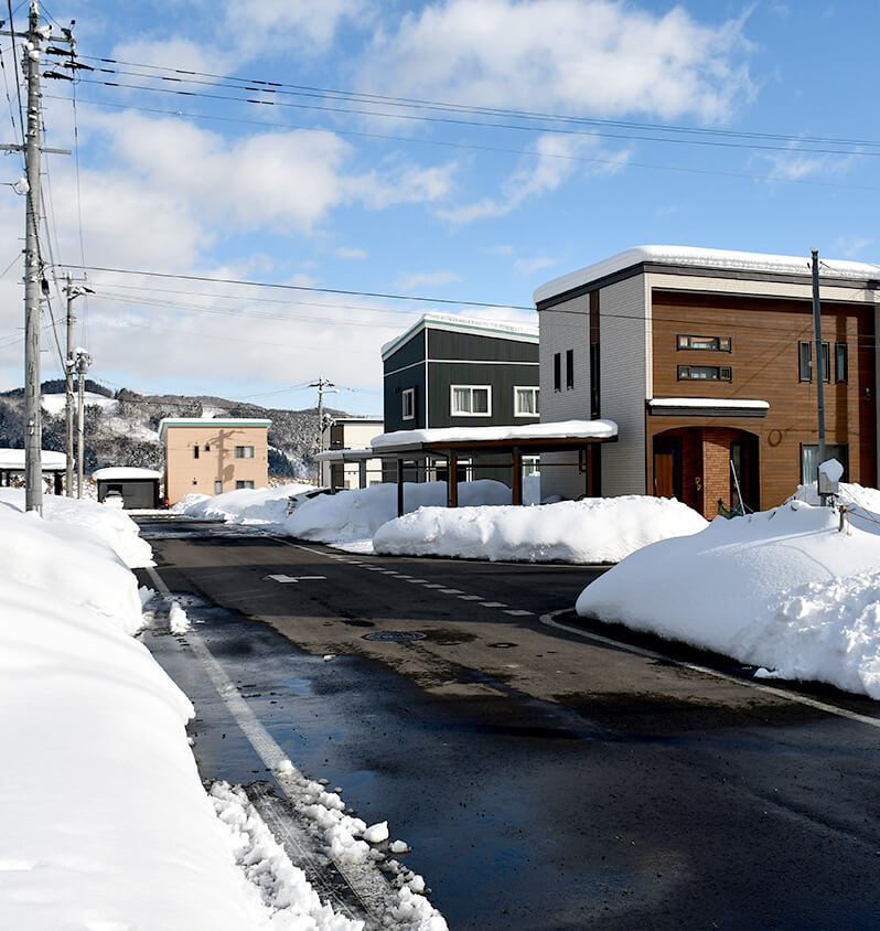 エコタウンの道路融雪機能