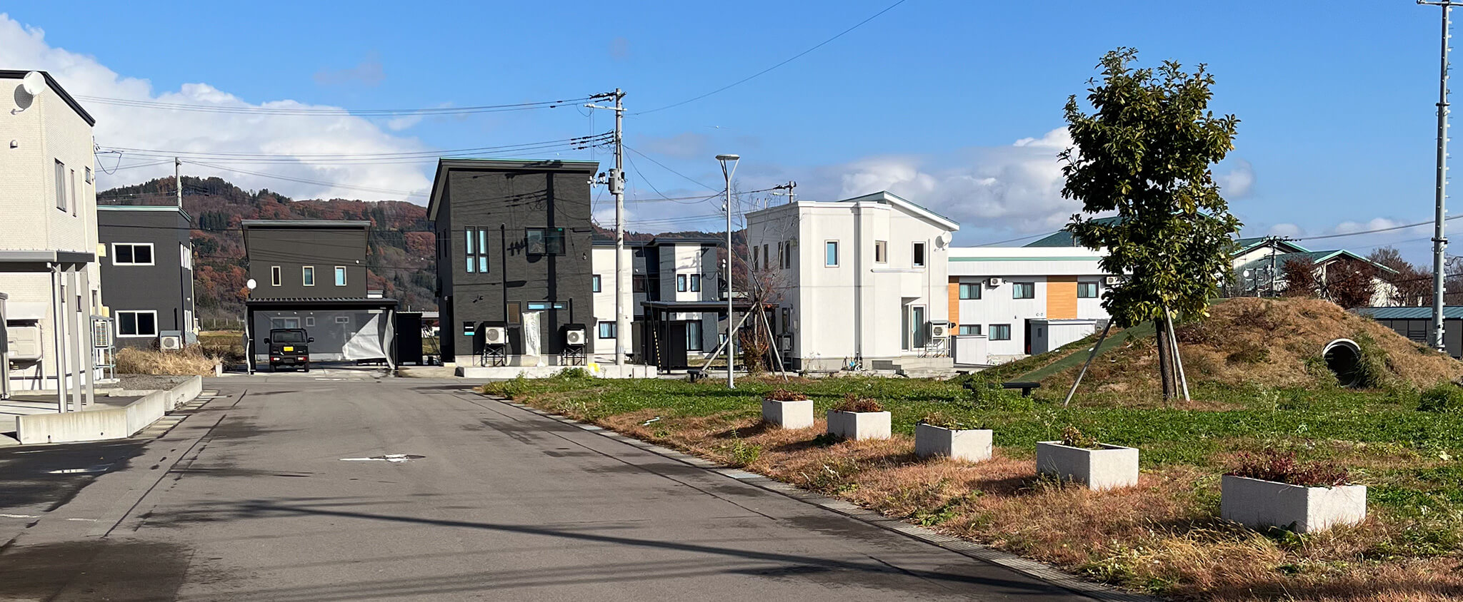 西目屋村エコタウンの風景